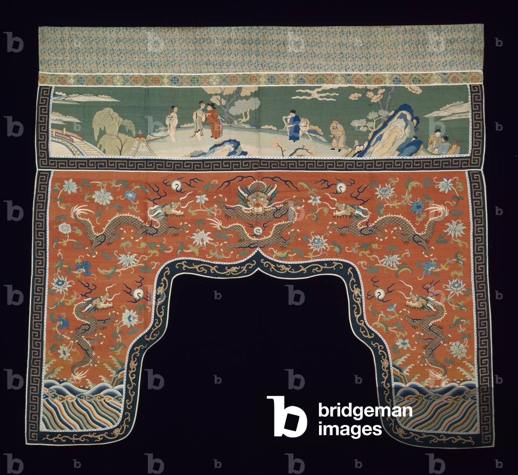 Valance, 1799 (cotton & silk)