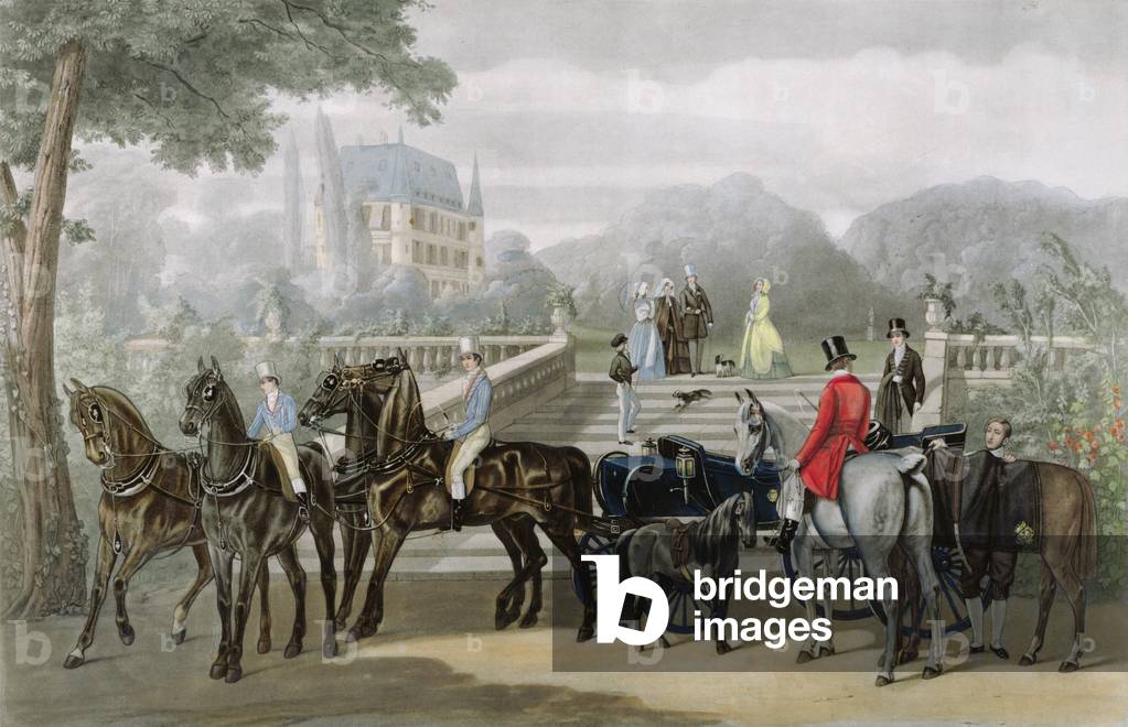 The Start, engraved by R. Woodman (colour litho)