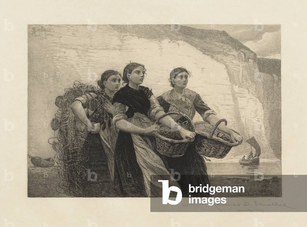 A Voice from the Cliffs, engraved by James David Smillie (1833-1909), 1886 (etching on cream wove paper)