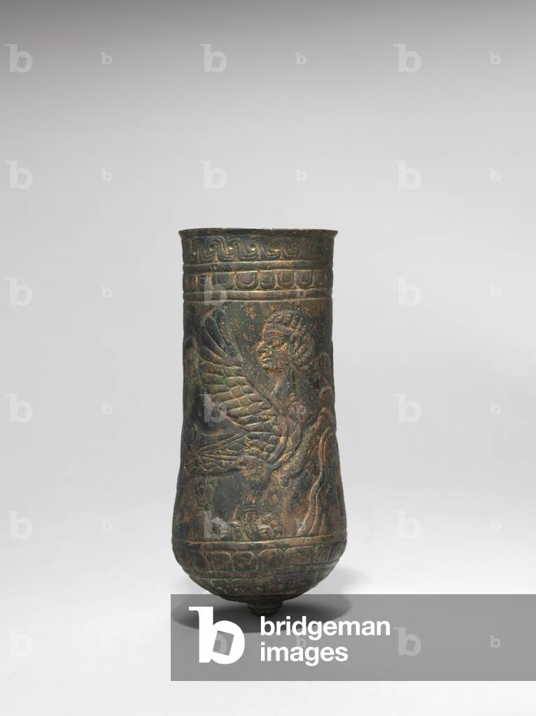 Decorated Bronze Vessel, 900-700 BC (bronze)
