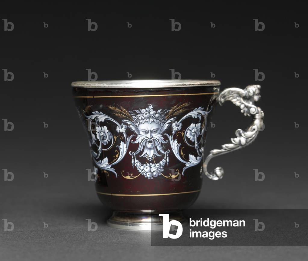 Cup, c.1880-1900 (silver, enamel) (see also 500393)