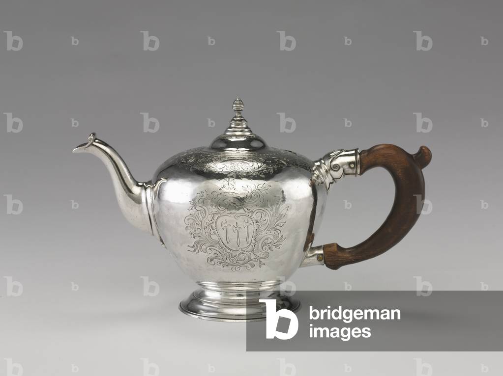 Teapot, c.1755-1760 (silver) 
 