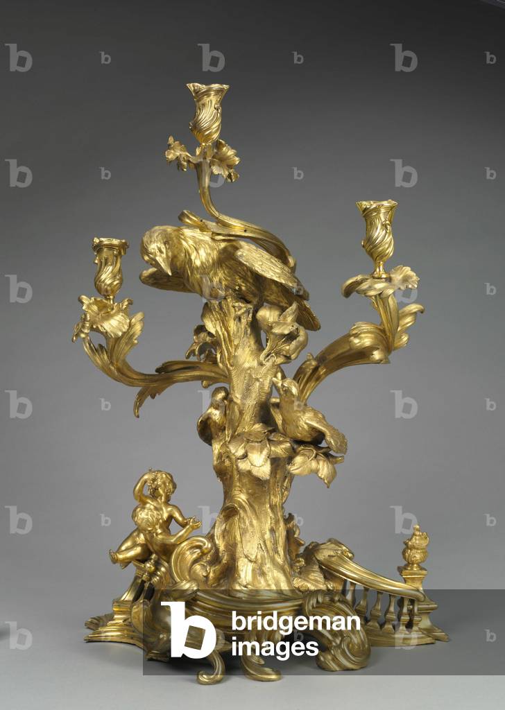 Candelabrum, c.1750 (gilt bronze) 
