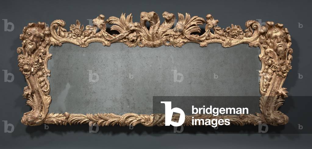 Overmantel Mirror, c.1740 (carved giltwood and glass) 