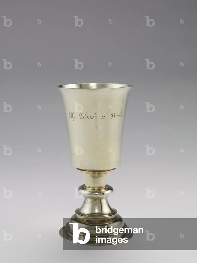Communion Cup, fabricated by DR, 1671-1672 (silver gilt)

