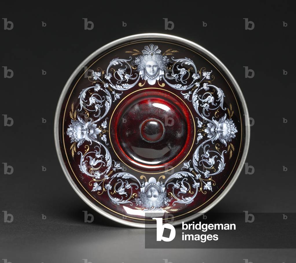 Saucer, c.1880-1900 (silver, enamel) (see also 500393)
