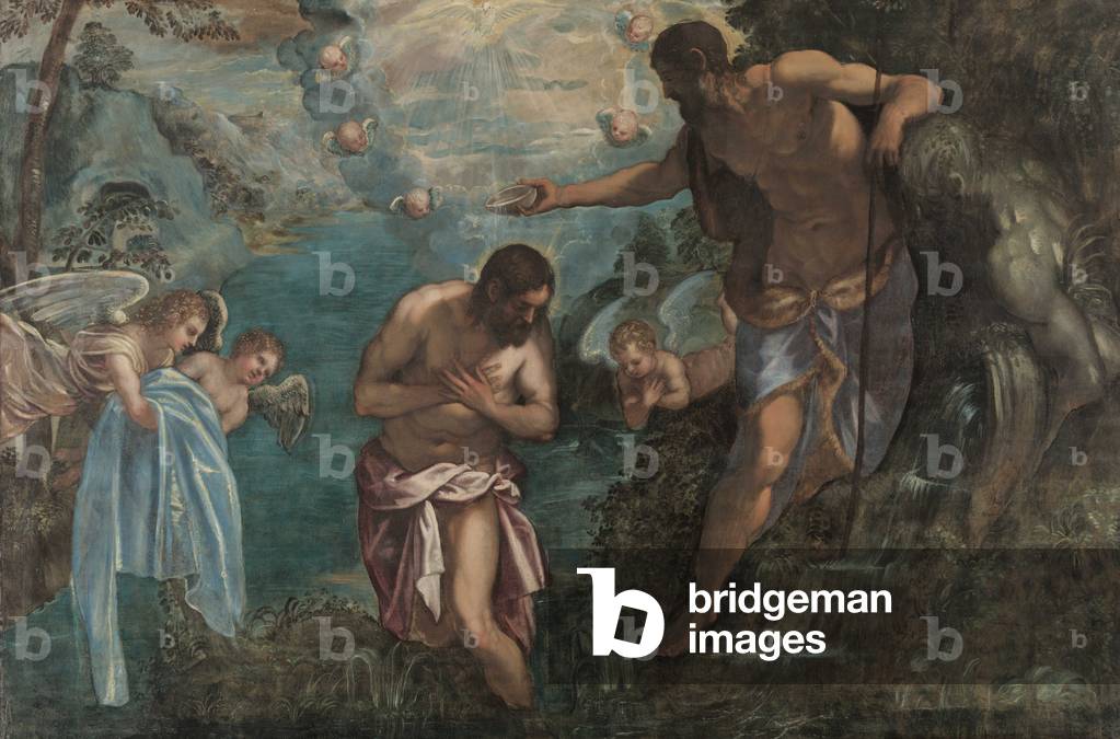 Baptism of Christ, 1580s (oil on canvas)