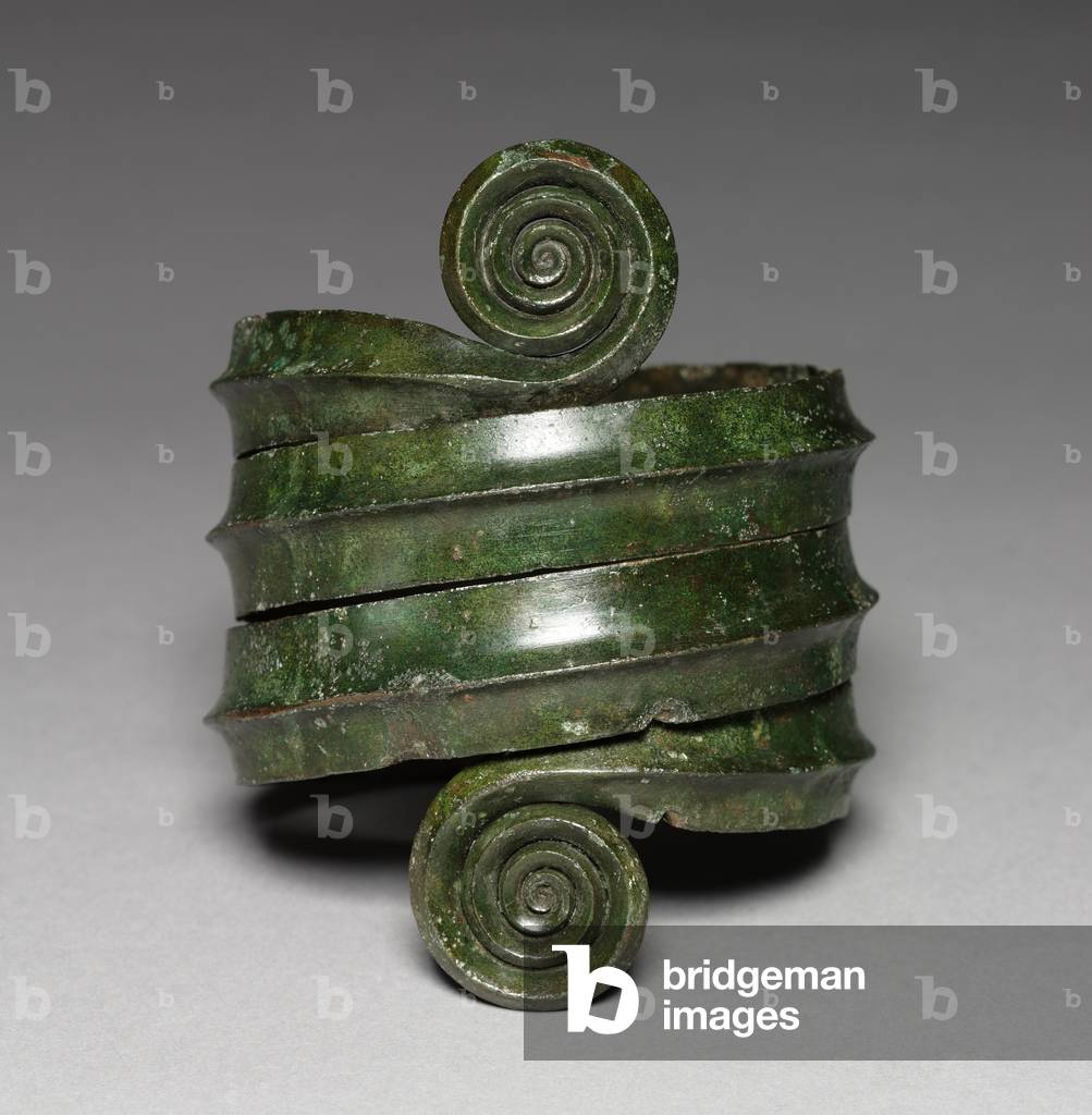 Turned Armilla, Hungary, c.1500 BC (bronze, wrought) 
