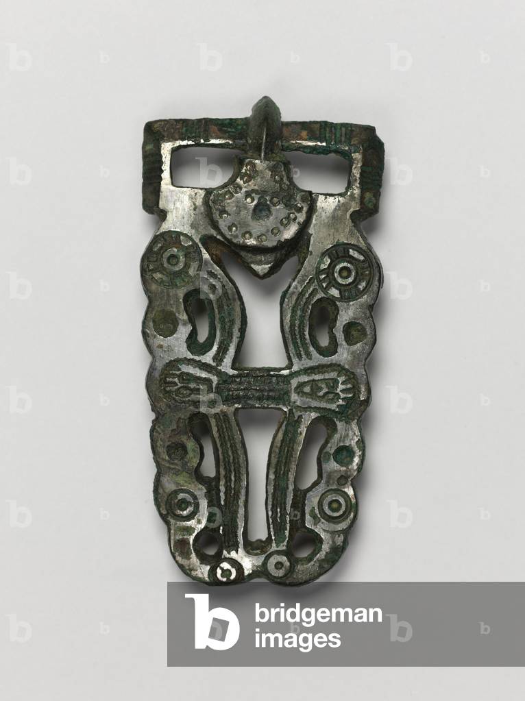 Buckle, 600s (bronze and silver overlay) 