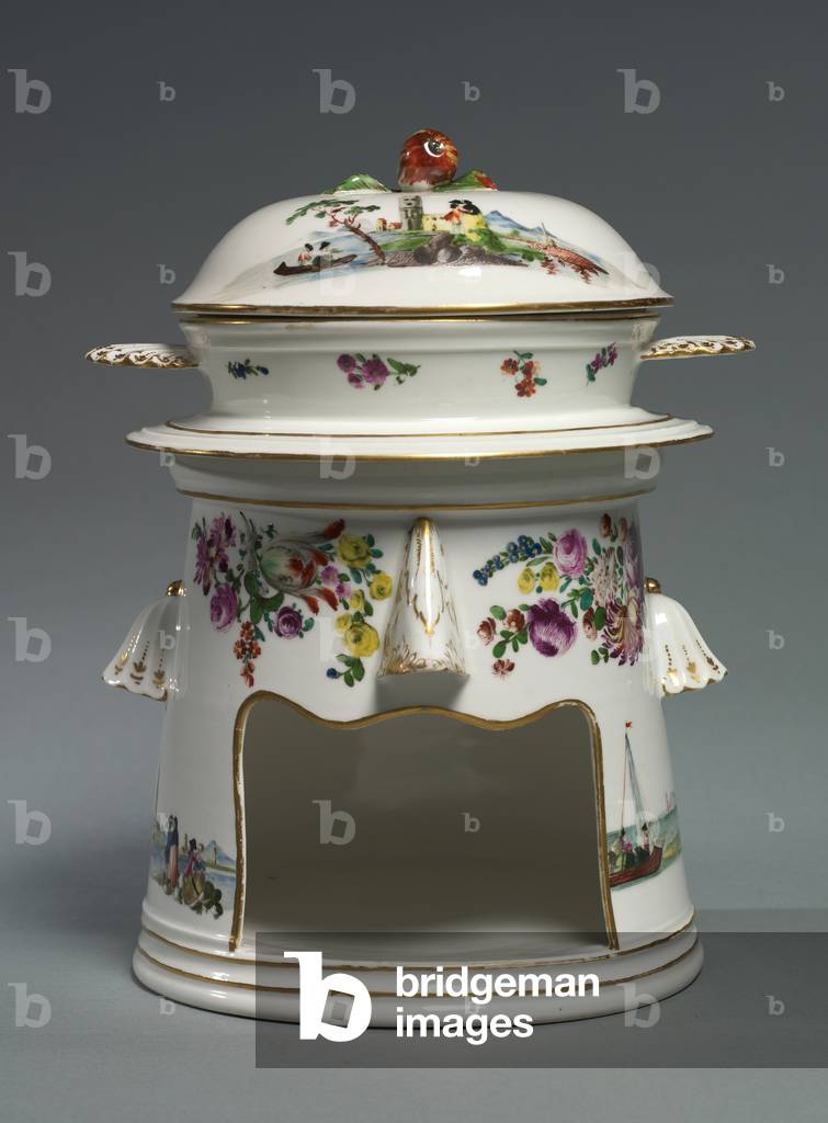 Food Warmer (Veilleuse), Nymphenburg Porcelain Factory, c.1758-1760 (porcelain) 

