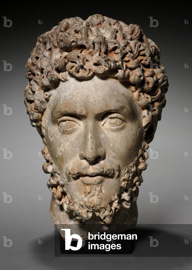 Head of a Noble or Official, 175-200 (marble) 
