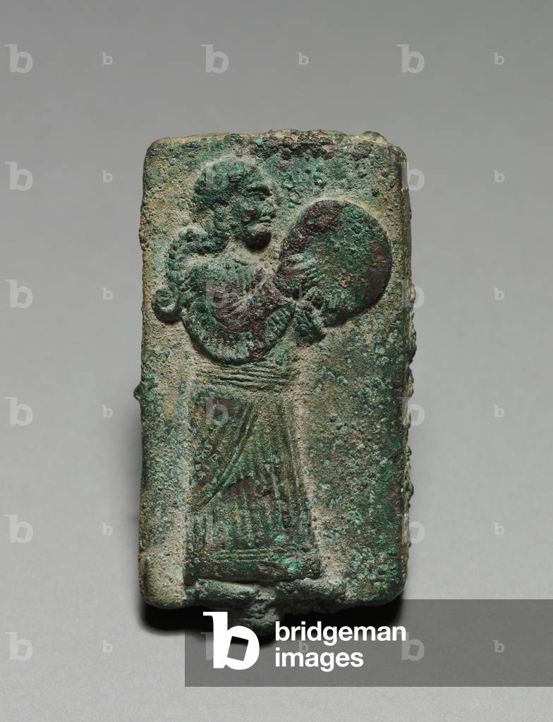 Hand Drummer, 900-700 BC (solid cast bronze)


