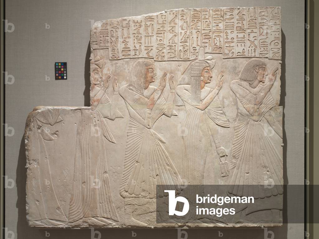 Tomb Relief of the Chief Physician Amenhotep and Family, c.1279-1257 BC (limestone with traces of paint)


