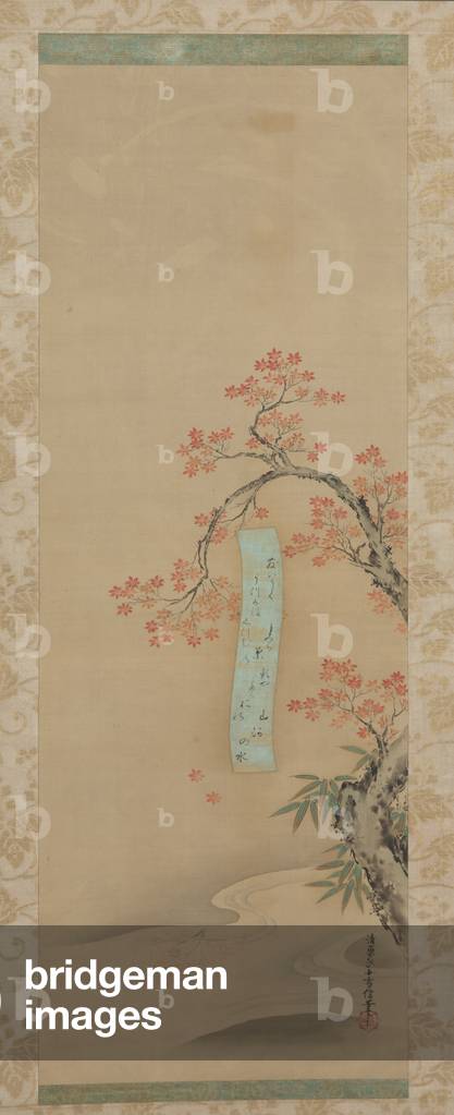Autumn in Takao, hanging scroll, late 1600s (ink and colour on silk)