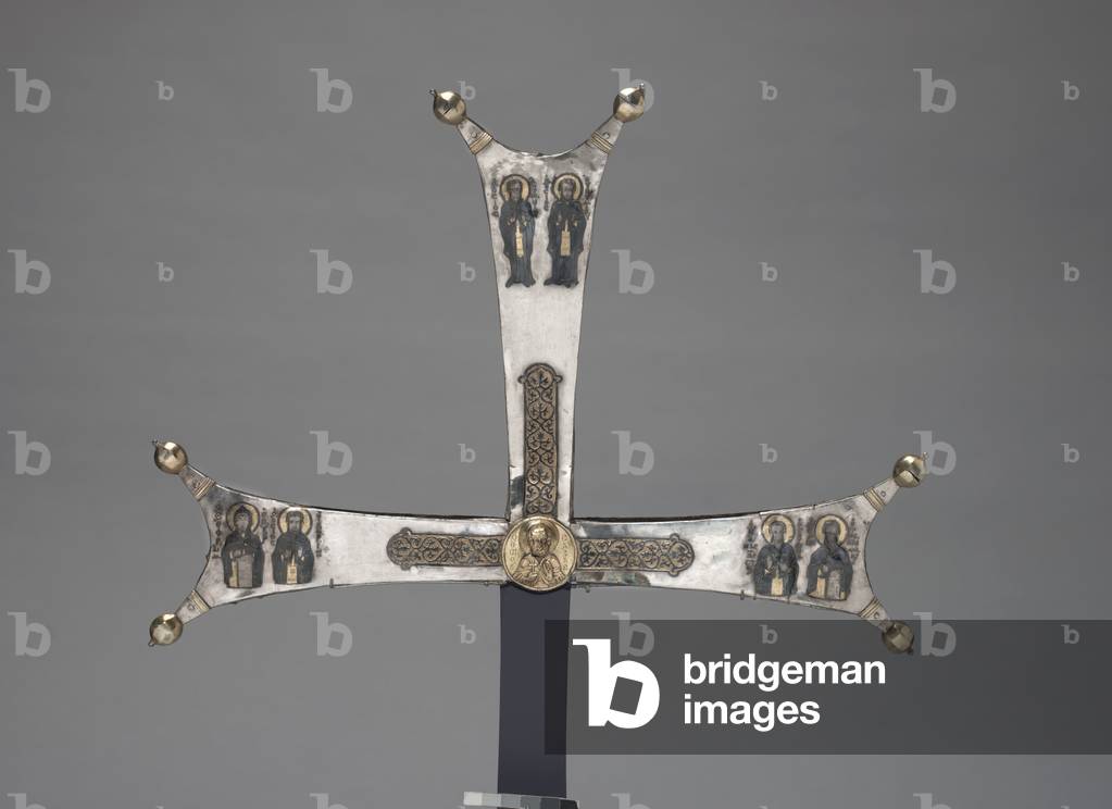 Fragment of a Processional Cross, c.1050 (silver gilt, niello)

