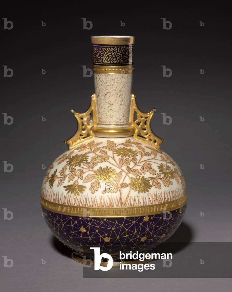 Vase, made by Faience Manufacturing Company, USA, c.1884-1887 (earthenware) 
