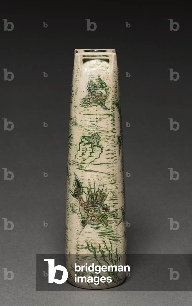 Vase: Fish, 1908 (stoneware) 