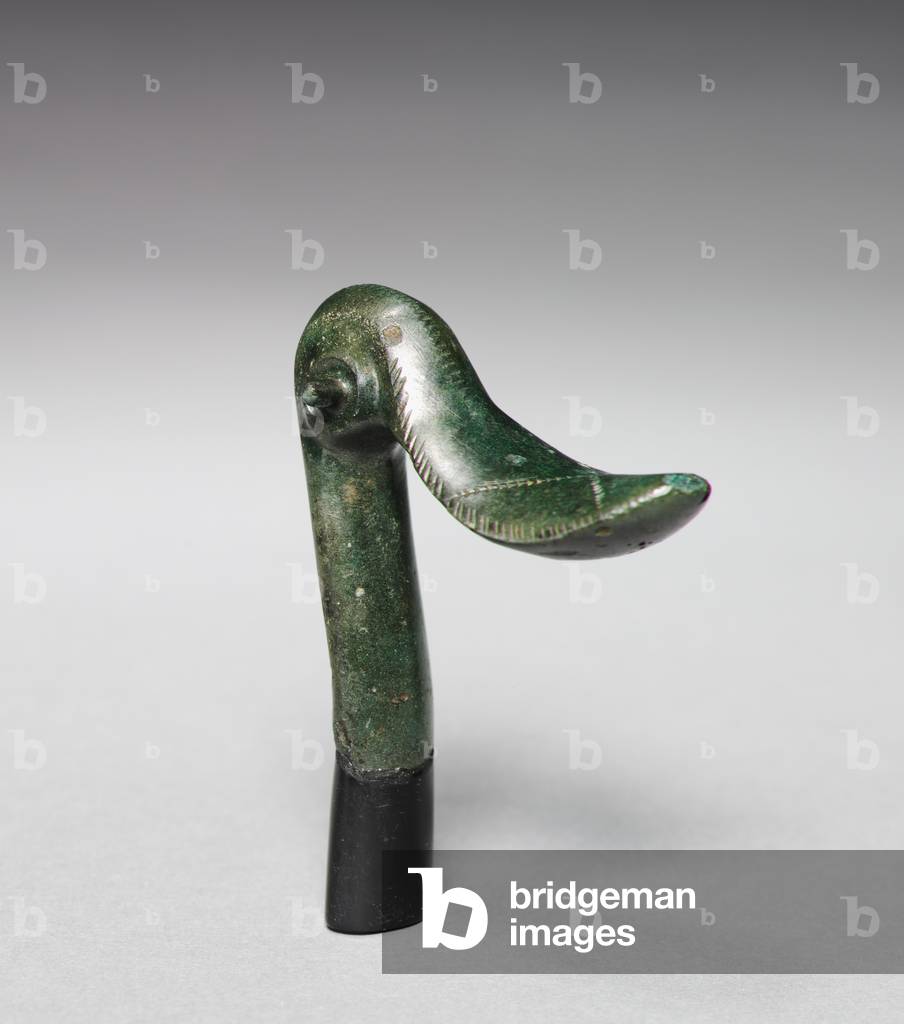 Duck Head Finial, c.1400-1300 BC (bronze, cast) 