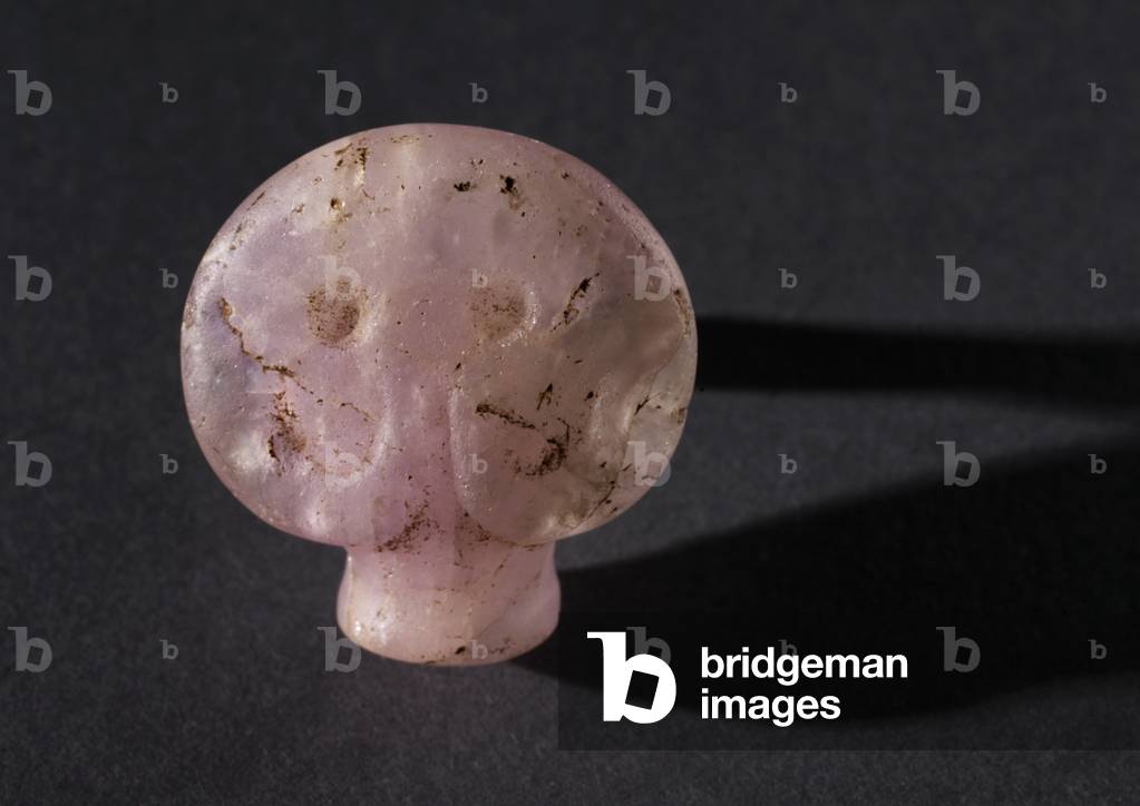 Bull's-Head Amulet, c.3500 BC-2950 BC (amethyst)
