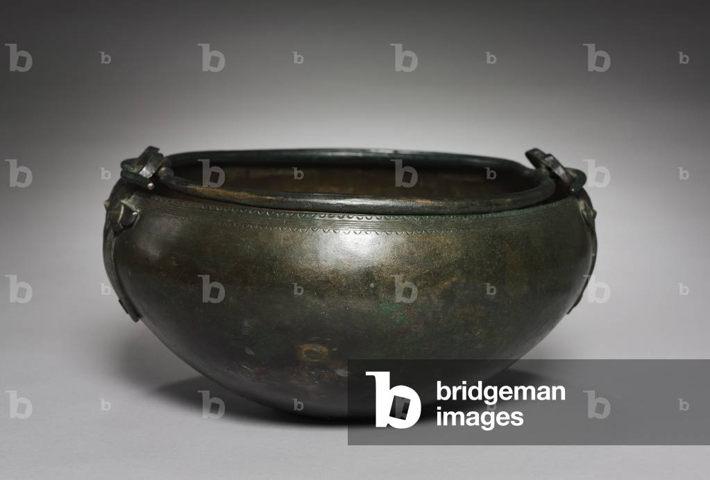 Ritual Cauldron, Hungary, c.1000-900 BC (bronze, hammered, cast and wrought) 