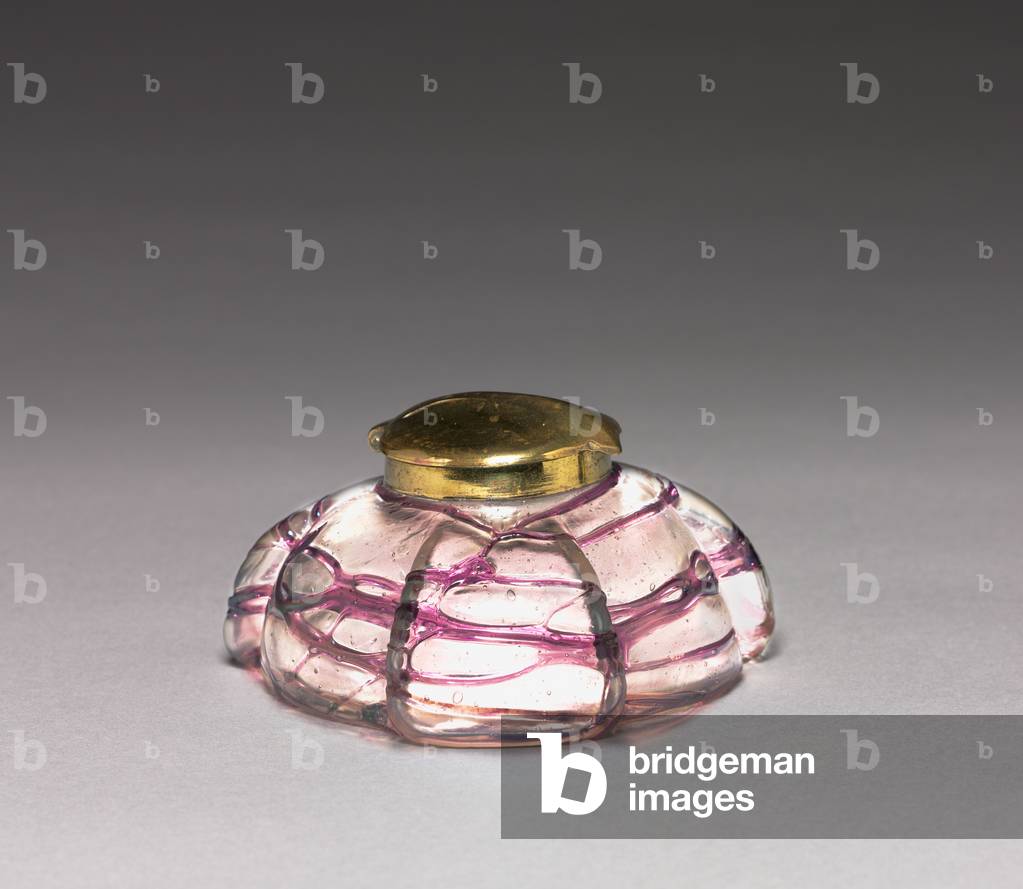 Inkwell, Pallme-König & Habel, c.1899 (glass with bronze mount) 