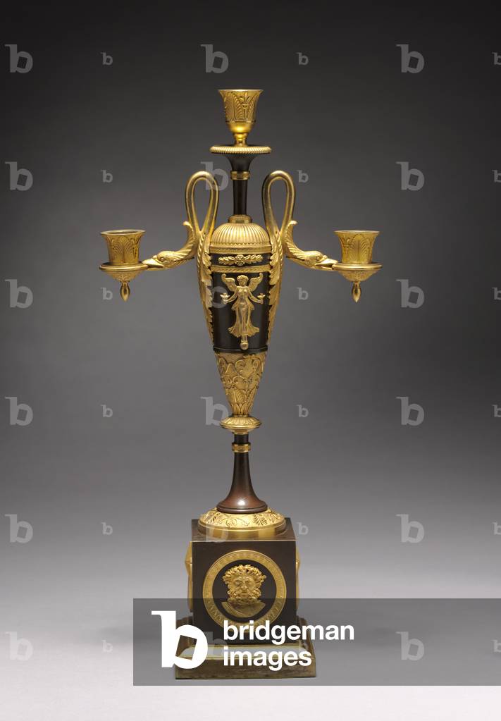 Candelabrum, c.1800 (gilt and patinated metal) 
