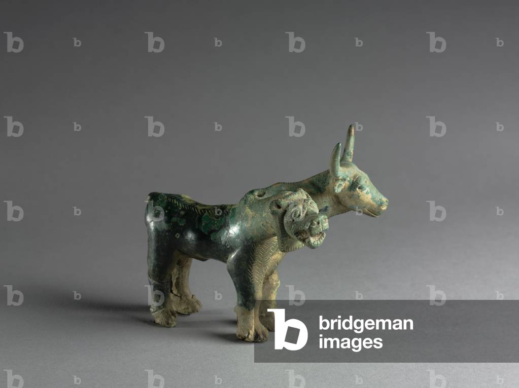 Composite Lion and Bull, 1500-1000 BC (cast bronze)
