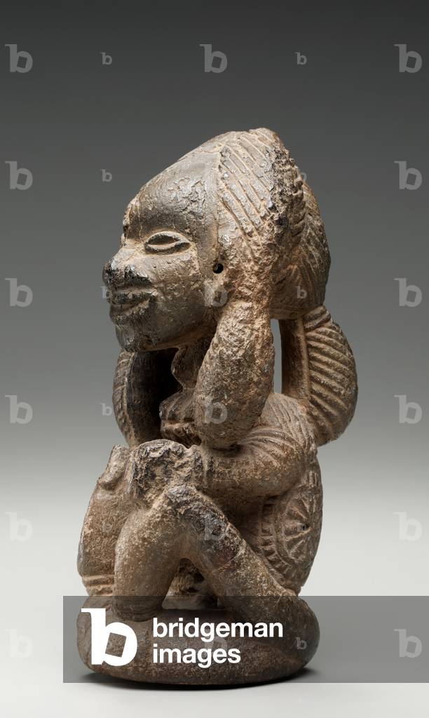 Figure, possibly early 1400s (soapstone)