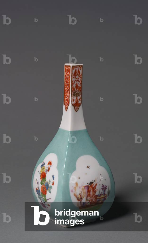 Saki Bottle, manufacturer Meissen Porcelain Factory, Germany, c.1730 (porcelain) 
