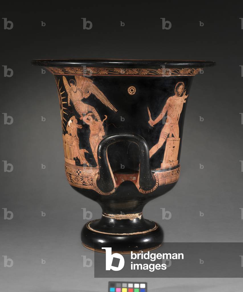 Detail from a red-figure lekythos (ceramic)