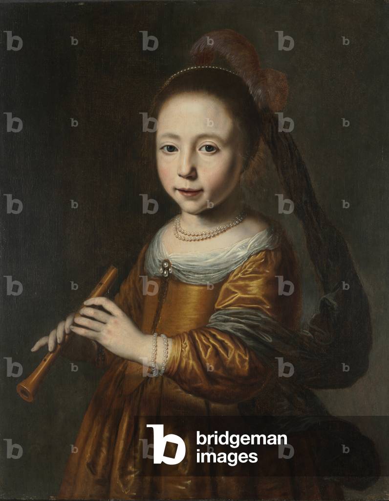 Portrait of Elizabeth Spiegel, 1639 (oil on wood)
