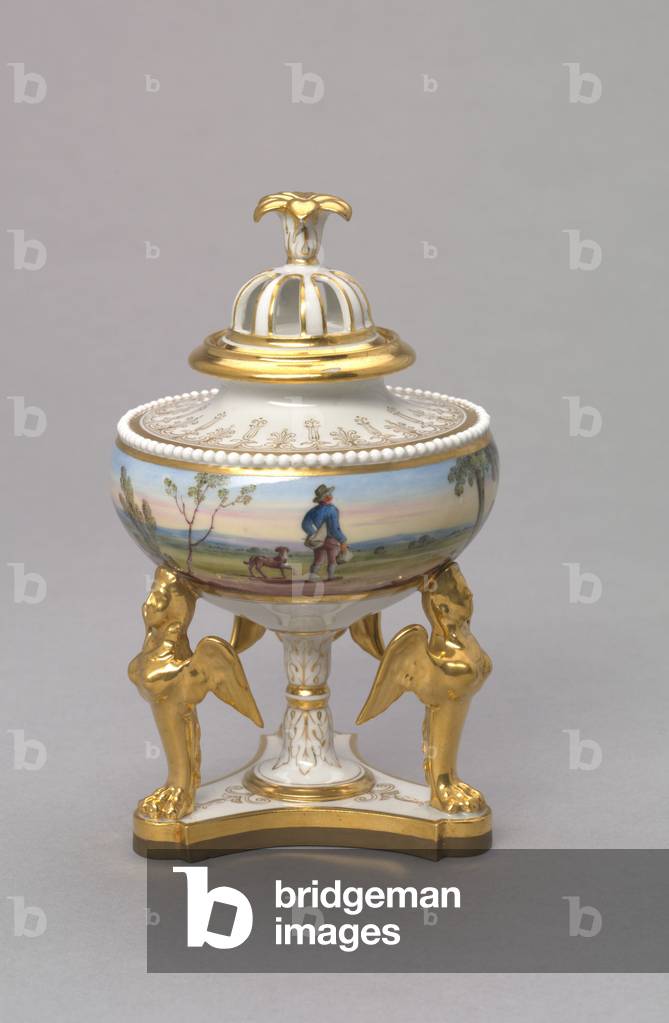 Urn, designed and made by Flight, Barr and Barr, c.1815 (artificial porcelain) 