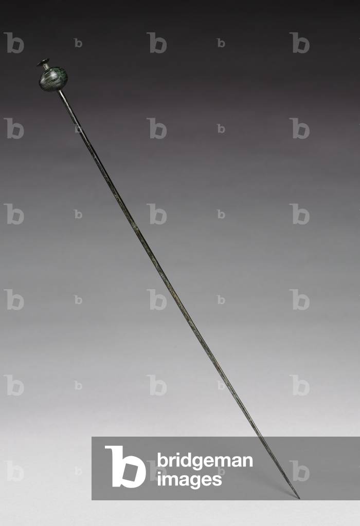 Garment Pin, c.1400 BC (cast and wrought bronze) 