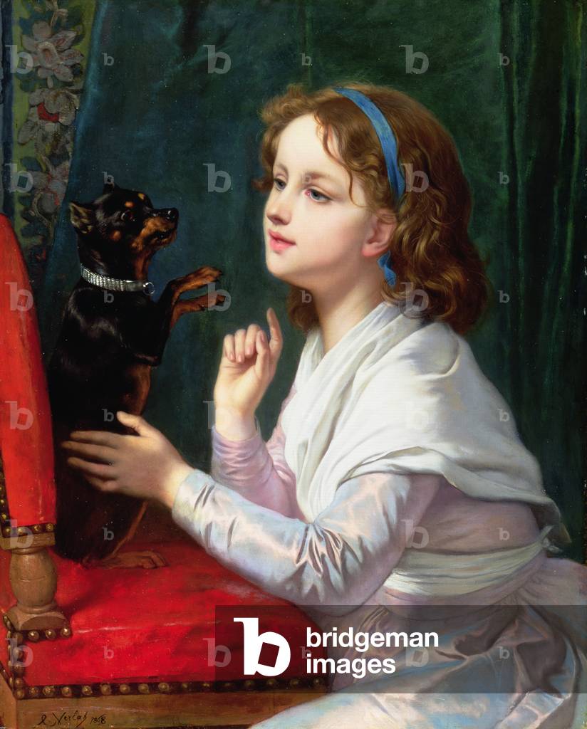 The New Trick, 1868 (oil on panel)