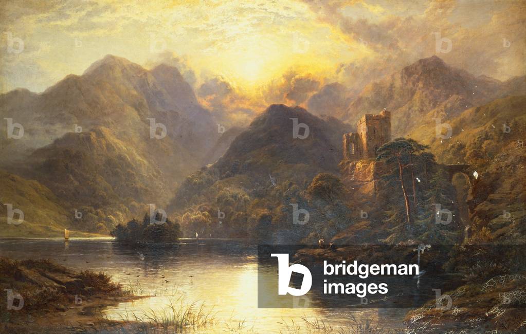 A Highland Loch, 1880 (oil on canvas)