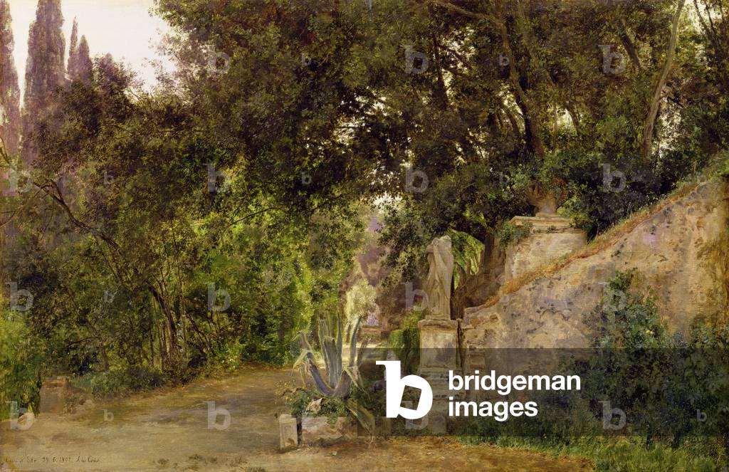 Villa D'Este, Tivoli, c.1870 (oil on canvas)