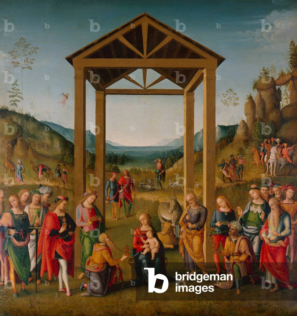 The Adoration of the Magi (oil on canvas)