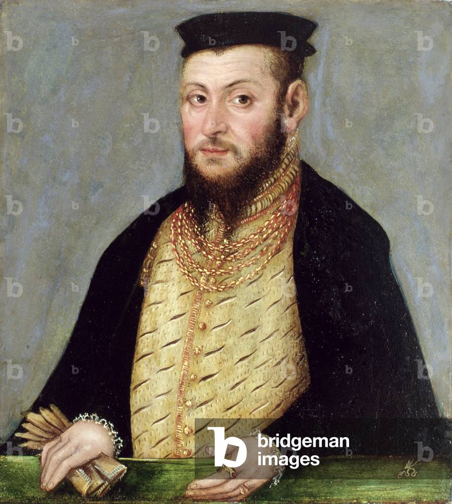 Zygmunt II August (1520-72) King of Poland, c.1553-56 (oil on copper) (see also 113186)