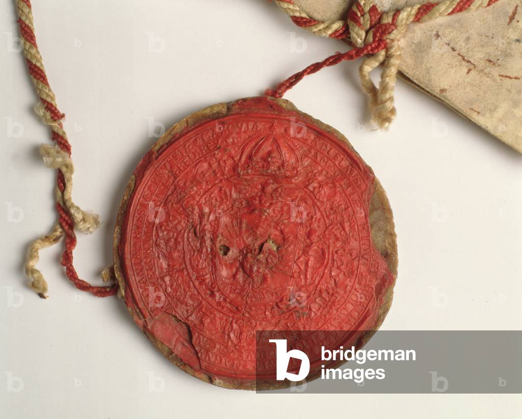 Seal of King Wladyslaw IV (1595-1648) of Poland, c.1633 (wax)