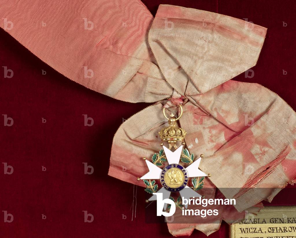 Prince Poniatowski's (1763-1813) Grand Cross with the Legion of Honour Ribbon, 1811 (gold with white & green enamel)