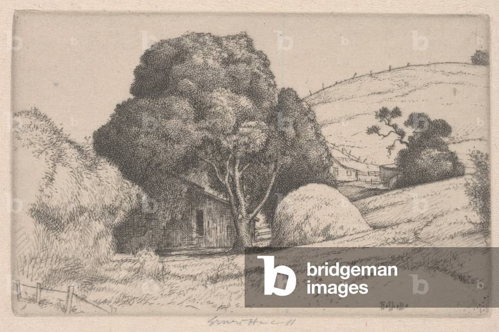 Haystack, 1916 (etching & engraving)