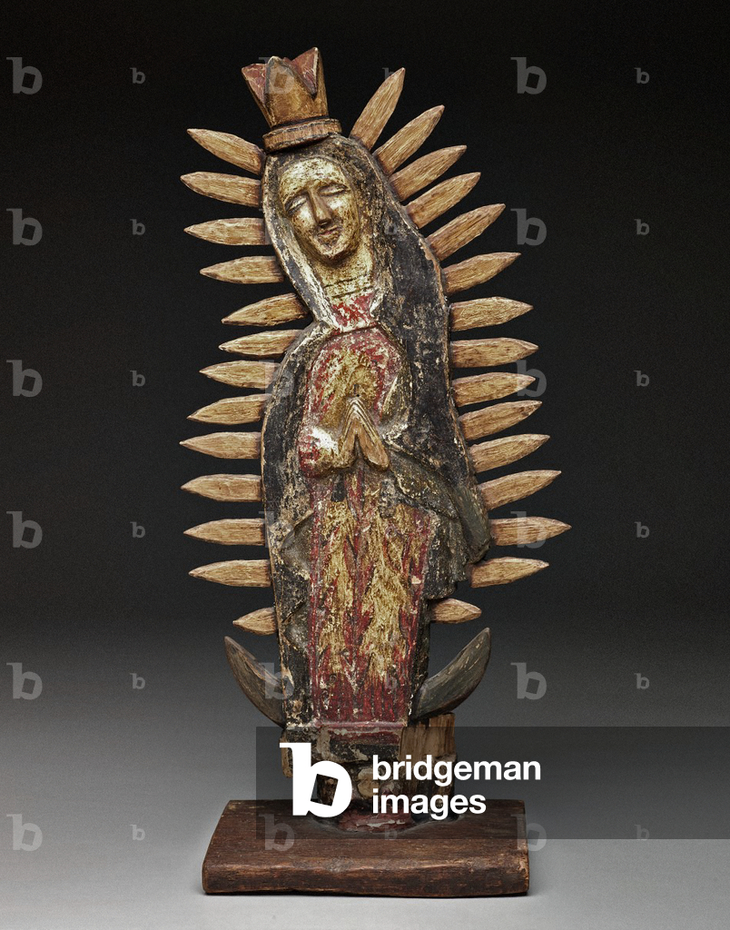 Nuestra Senora de Guadalupe de Mexico, 19th century (wood, gesso & paint)