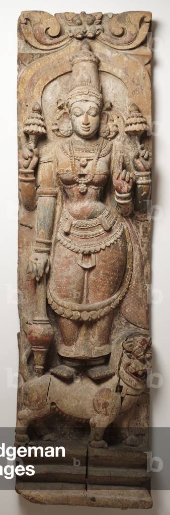 Durga, c.15th-18th century (wood with paint)