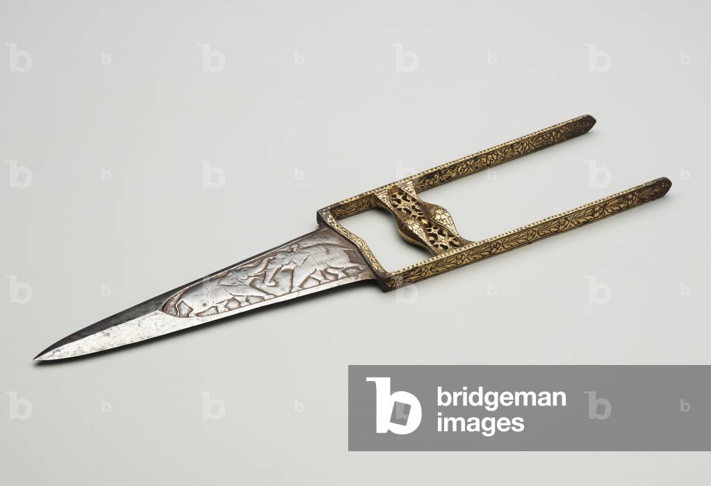 Qatar, or dagger (inlaid, engraved & gilded steel)