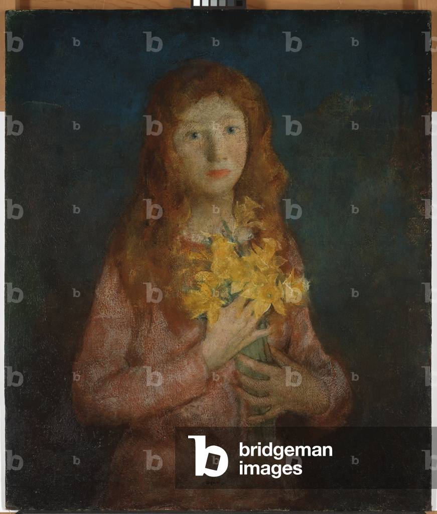 A Host of Golden Daffodils, before 1927 (oil on canvas affixed to composition board)