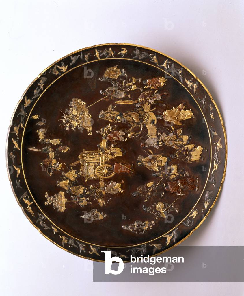 Charger, c.1885 (bronze, silver, copper & gilt)