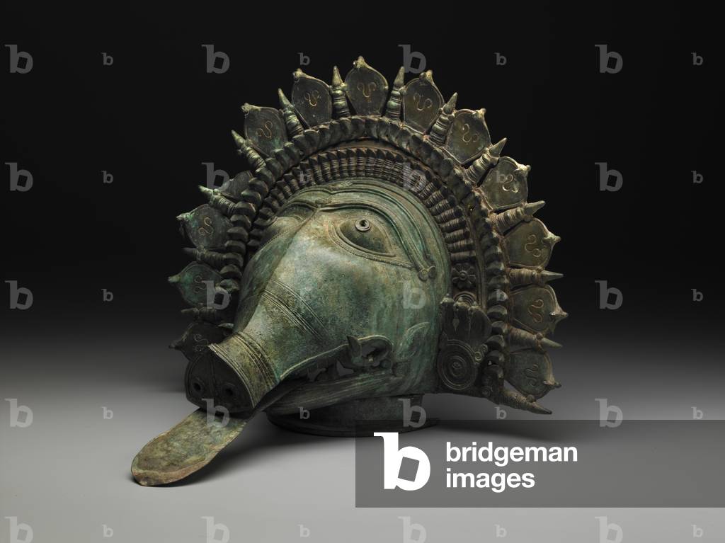 Boar-bhuta mask, 18th-19th century (bronze)
