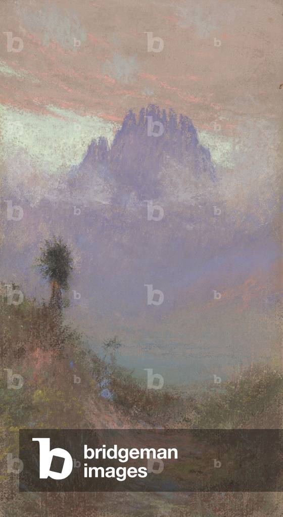 Untitled (Mountain Landscape), 1920 (pastel on paper, mounted on board)