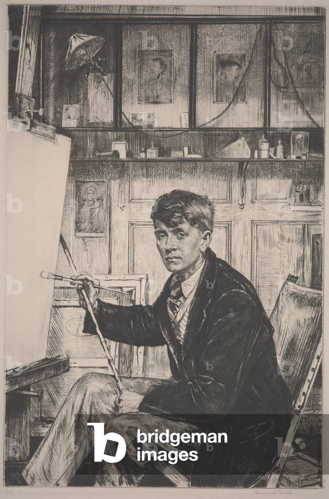 Charles Cundall, 1926 (drypoint)
