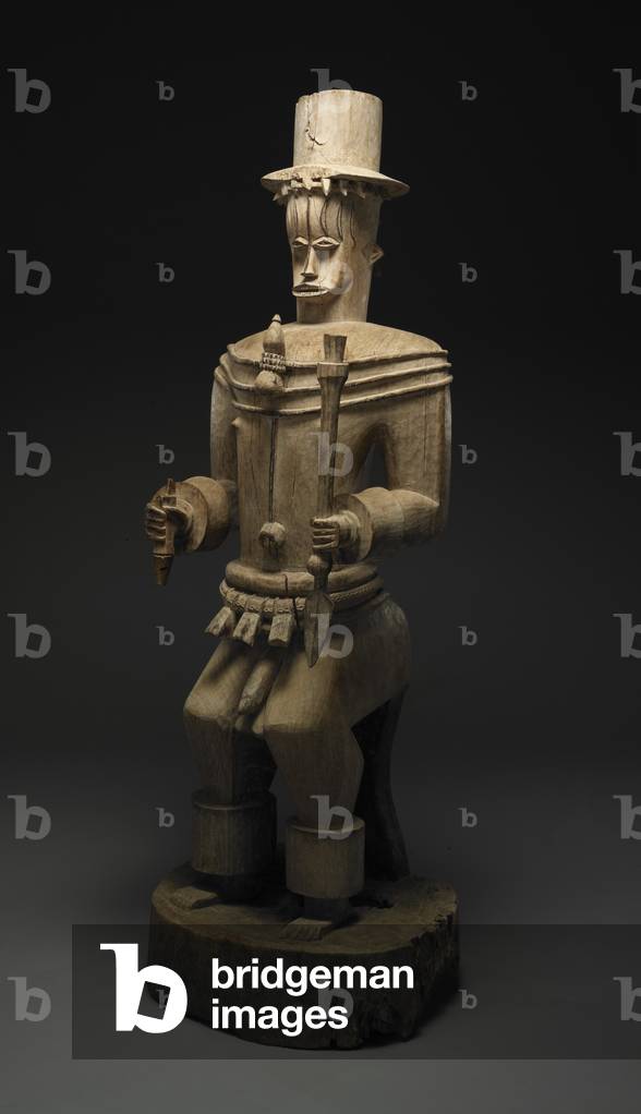 Ancestor figure of founder hero Owedjebo, 1875-1890 (wood with traces of white chalk)